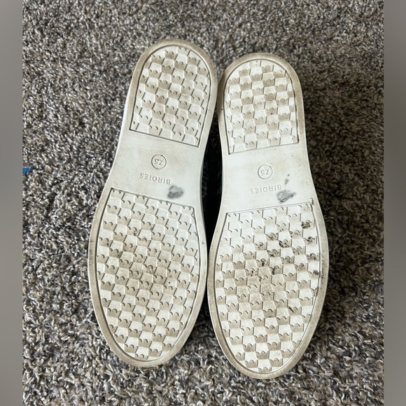 BIRDIES leather and fabric fashion sneakers size 7.5 - Picture 8 of 13